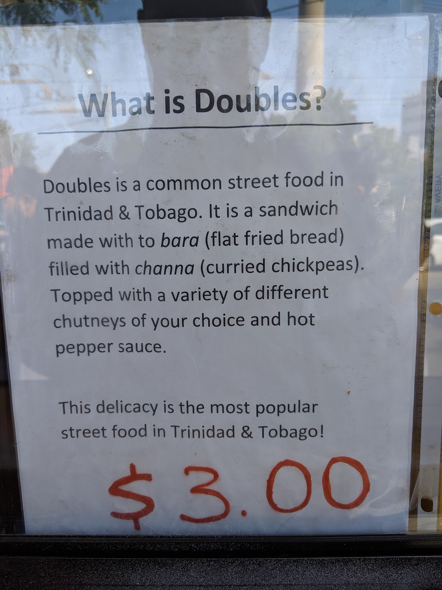 Singh's Trini Vibes Menu