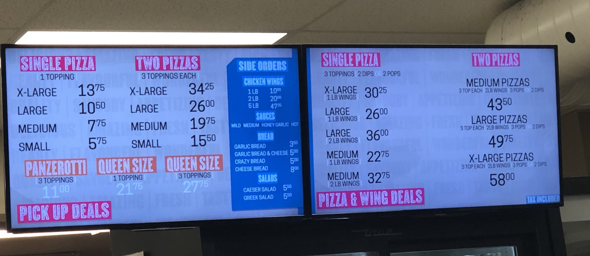 Napoli Pizza & Wings Menu