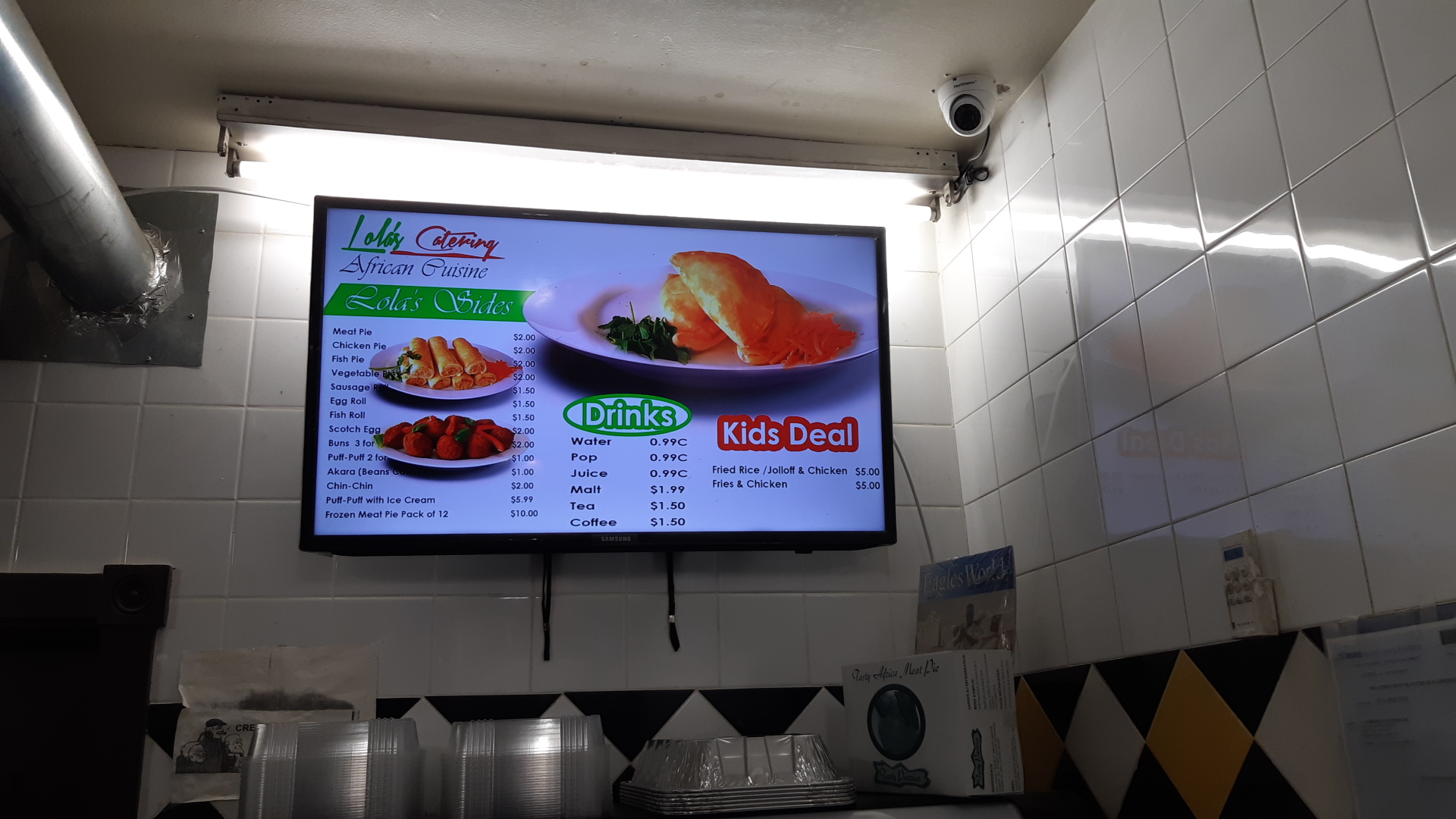 Lola's Catering Menu