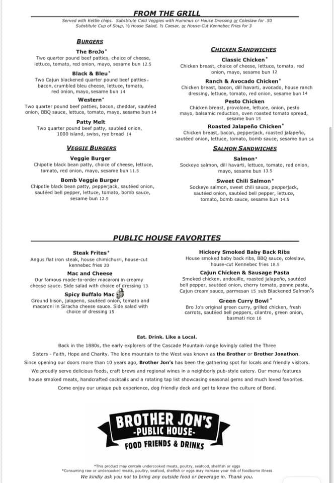 Brother Jon's Public House 1227 NW Galveston Ave, Bend
