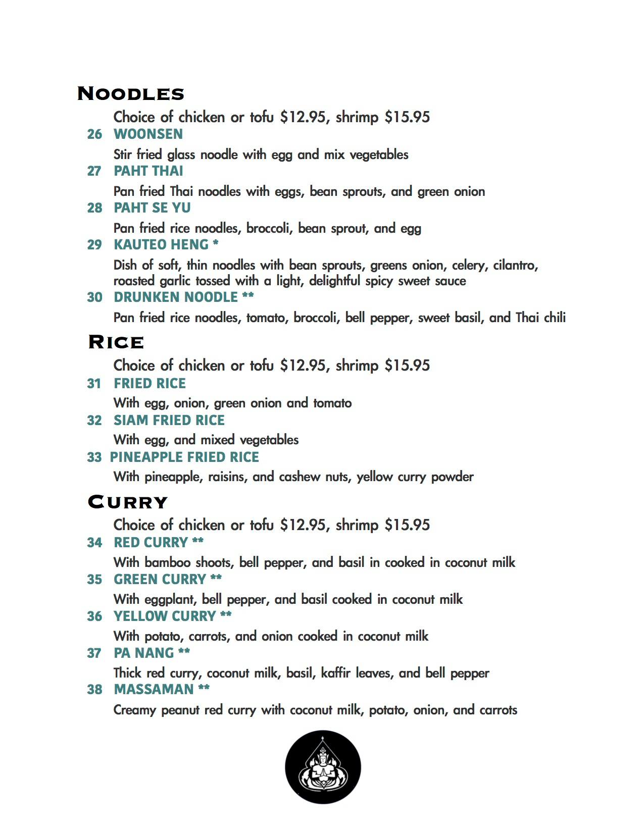 Toomies Thai Cuisine 119 NW Minnesota Ave, Bend
