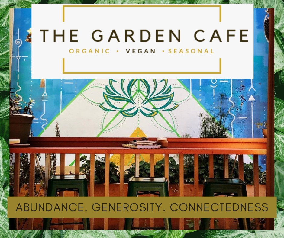 The Garden Cafe & Ora Juice Co. Enter from Alley-side. The backside of Cafe of Life, 519 NW Colorado Ave, Bend