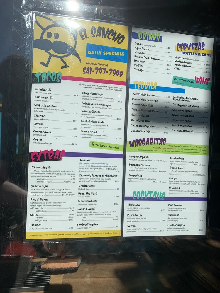 El Sancho Taco Shop West 1254 NW Galveston Ave, Bend