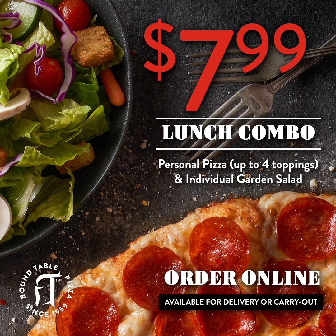 Round Table Pizza Menu