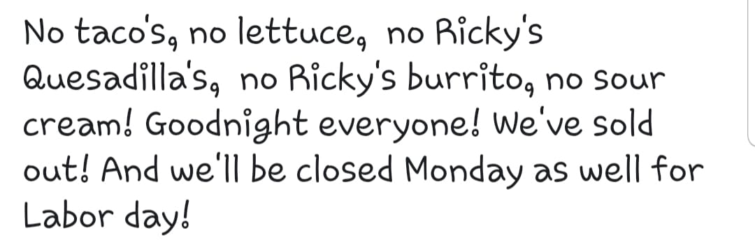Ricky's Taco 4077 State St, Salem