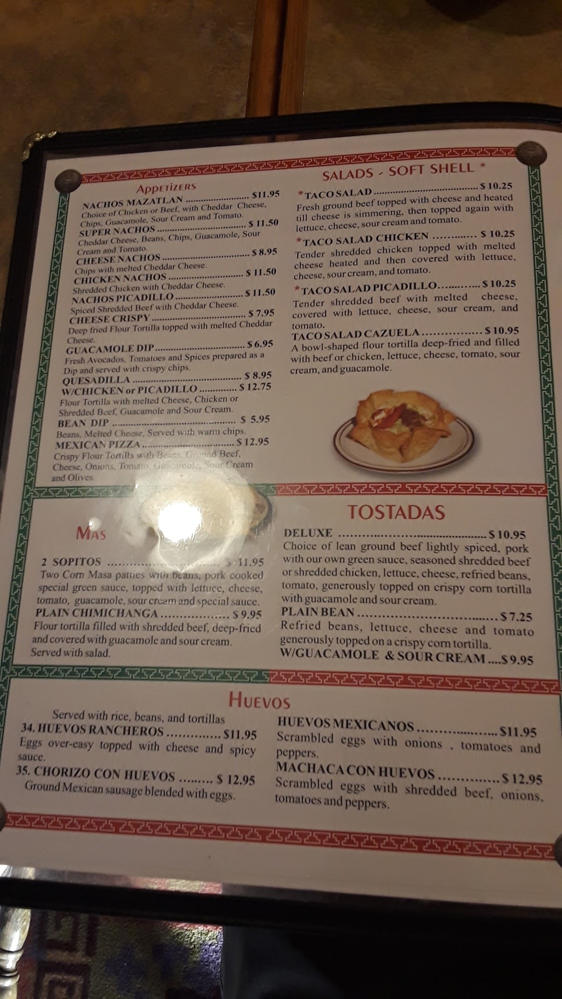 Mazatlan Mexican Restaurant Menu