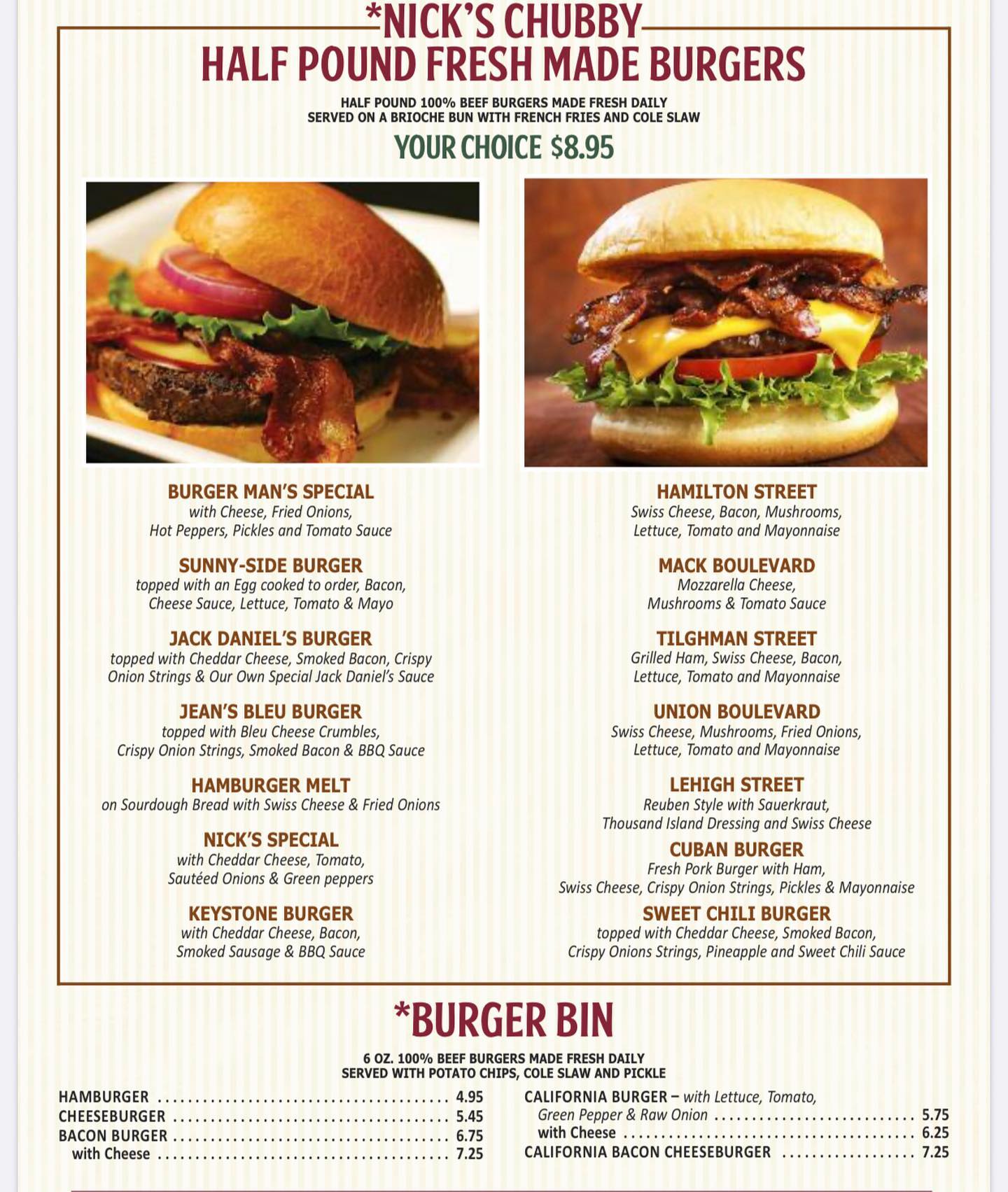 Nick's Diner 1802 Tilghman St, Allentown