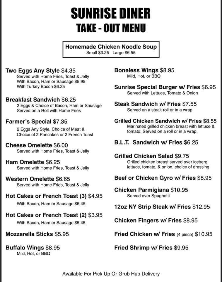 Sunrise Diner 1401 S 4th St, Allentown
