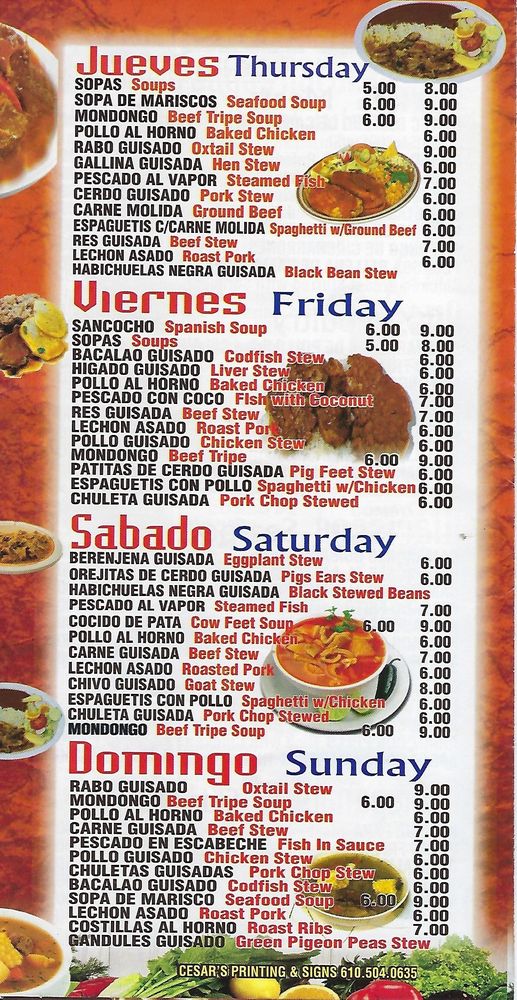 Casa Latina Restaurant 527 N 7th St, Allentown