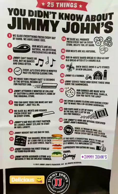 Jimmy John's Menu