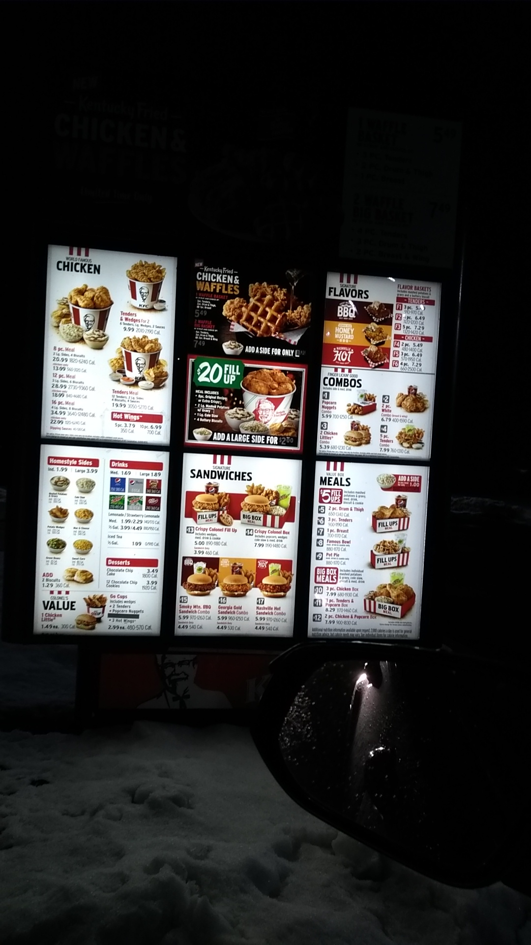 KFC Menu