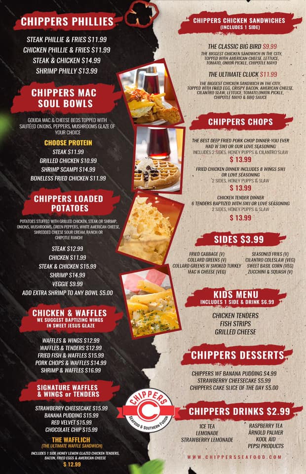 Chippers seafood and southern fusion 1023 State St, Erie