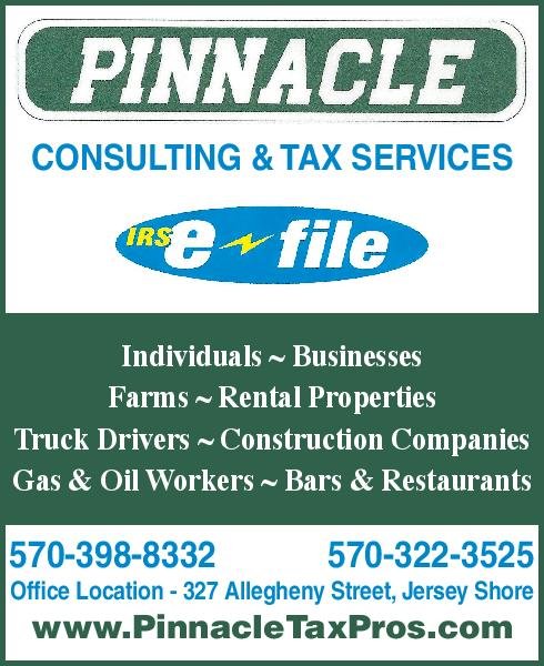 Pinnacle Payroll, Tax & Consulting Services 327 Allegheny St, Jersey Shore Pennsylvania 17740