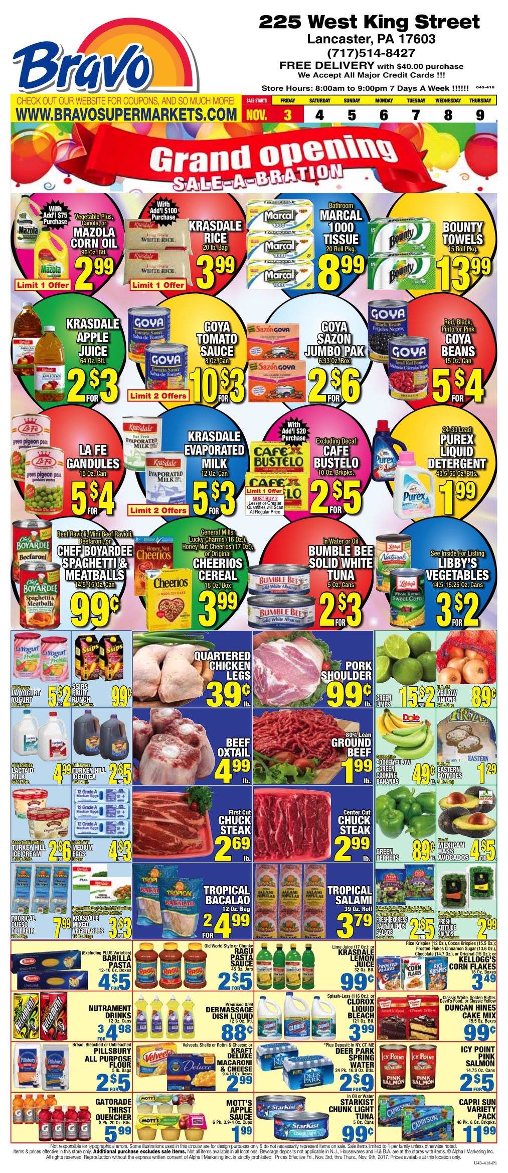 Bravo Supermarket 225 W King St, Lancaster