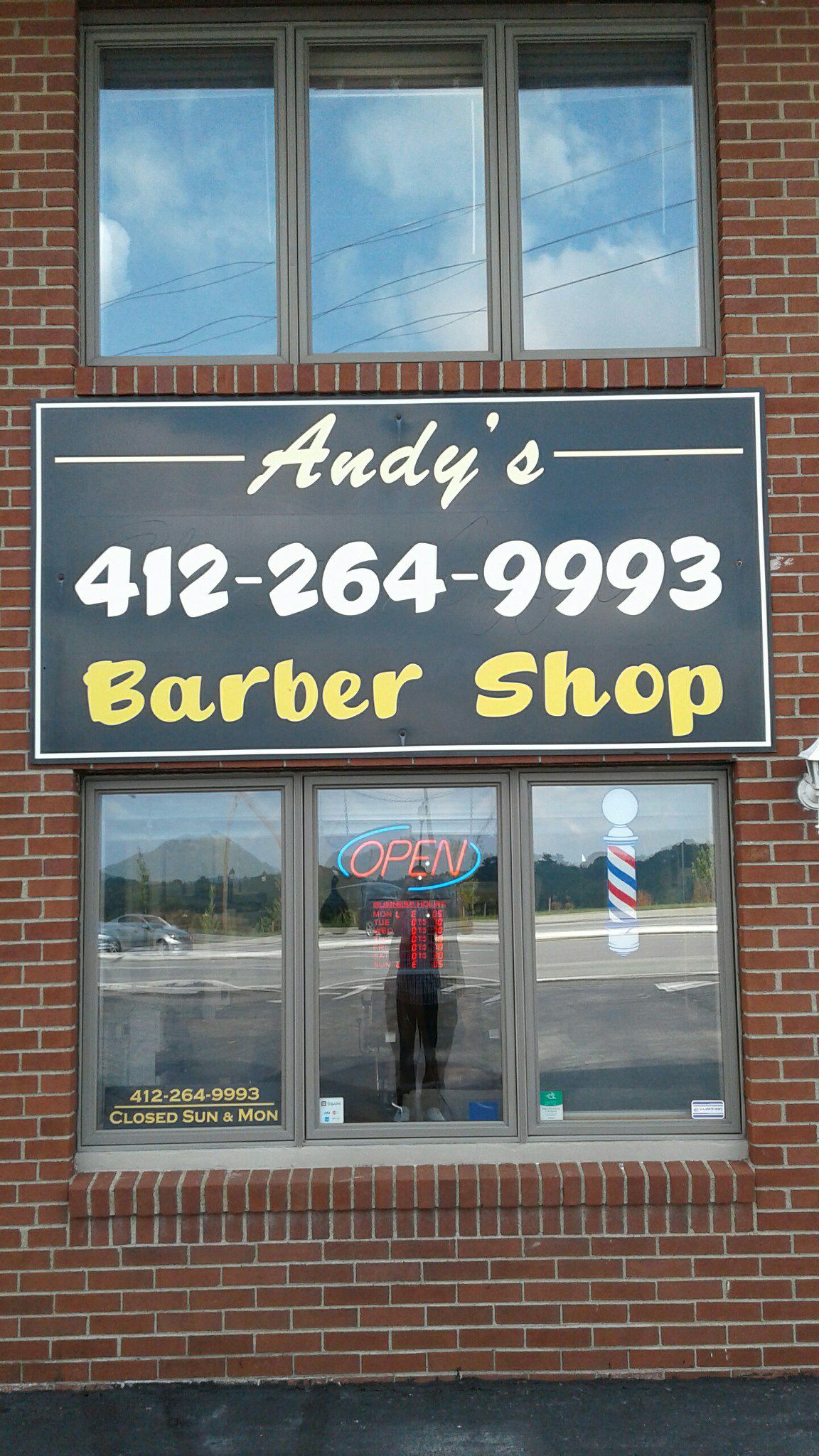 Andy’s Barber Shop 7411 University Blvd, Moon Pennsylvania 15108