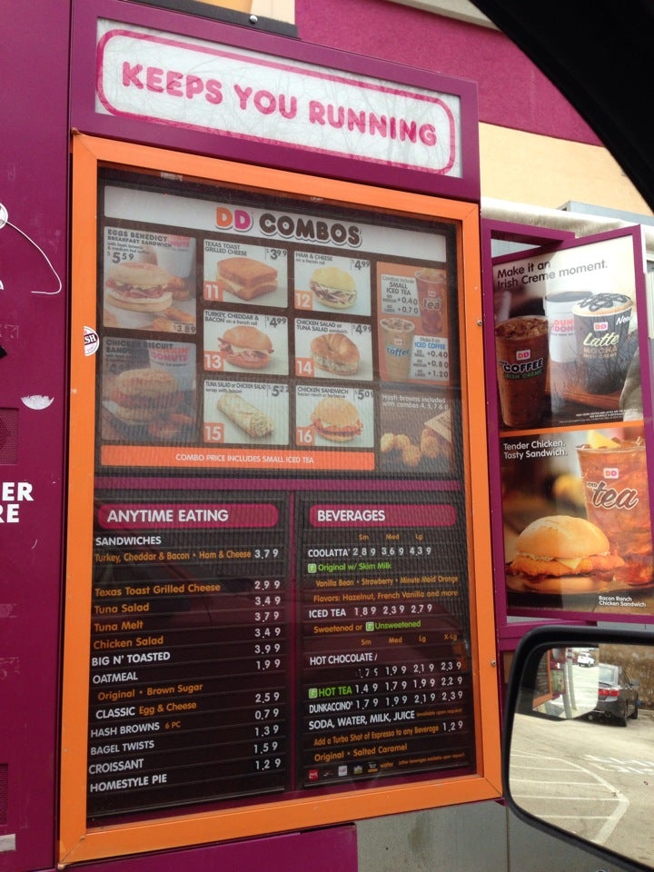 Dunkin' Menu