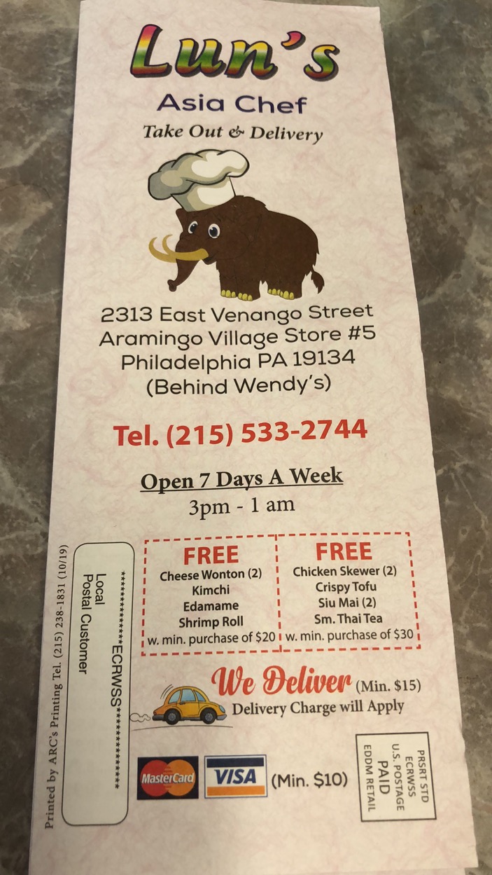 Wok & Roast Menu