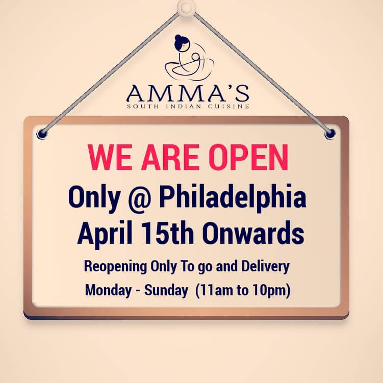 Amma's South Indian Cuisine 1518 Chestnut St, Philadelphia