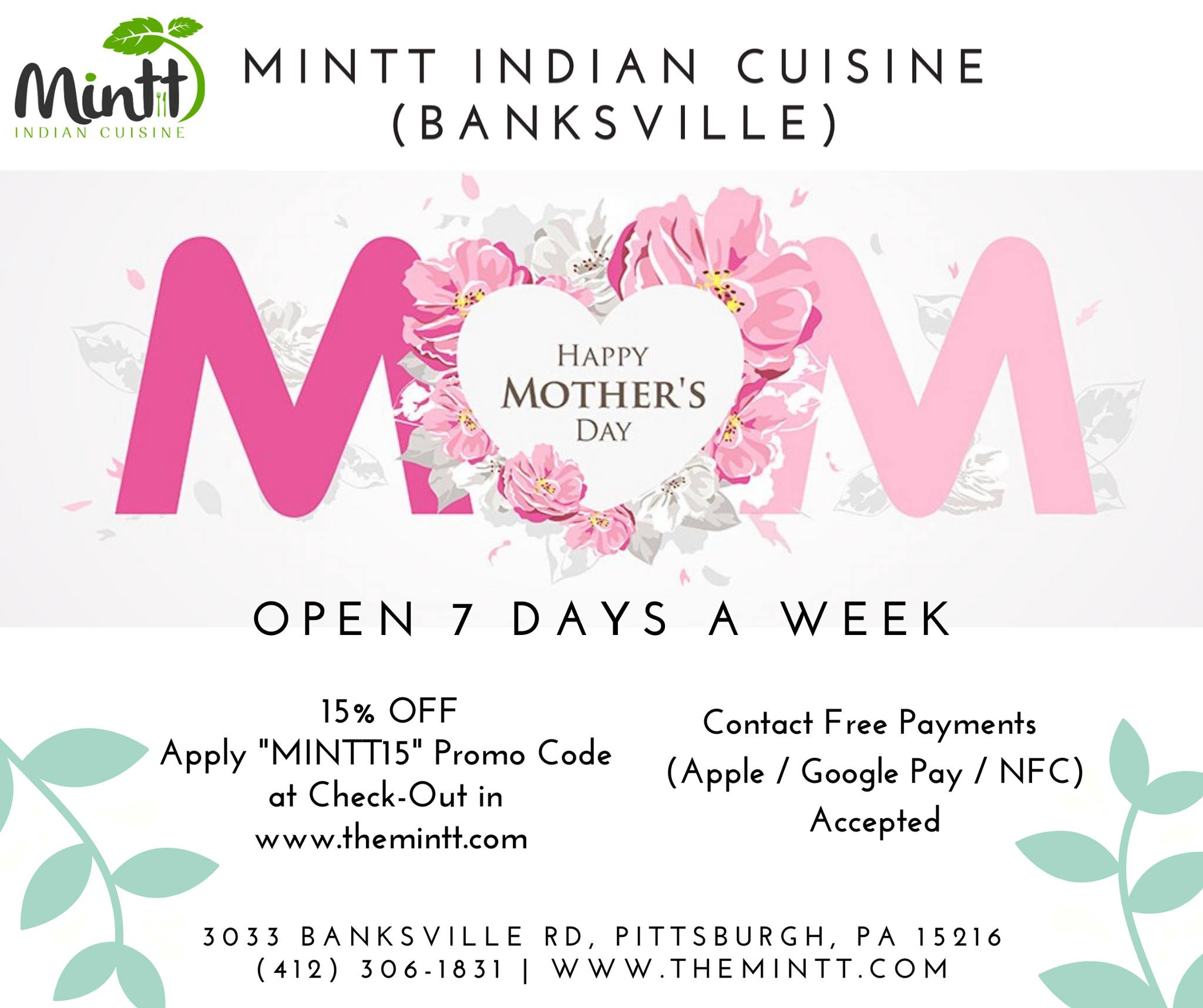 Mintt Indian Cuisine 3033 Banksville Rd, Pittsburgh
