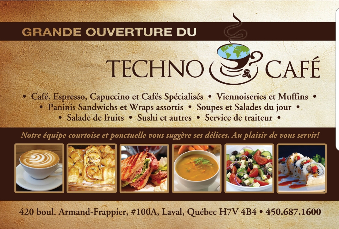 Techno Café Menu
