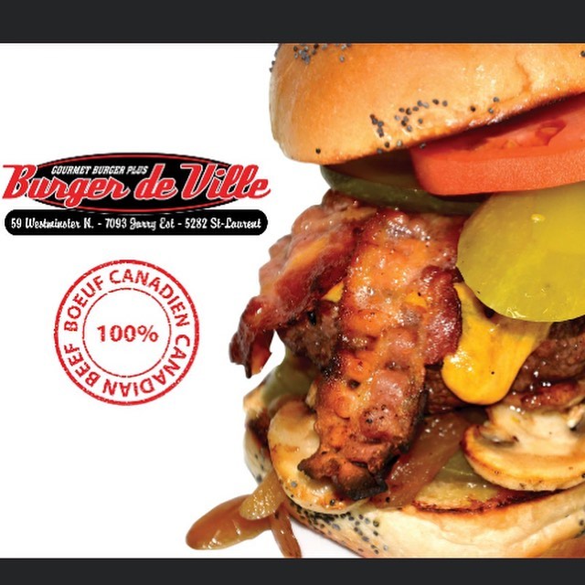 Burger de Ville 5282 St Laurent Blvd, Montreal