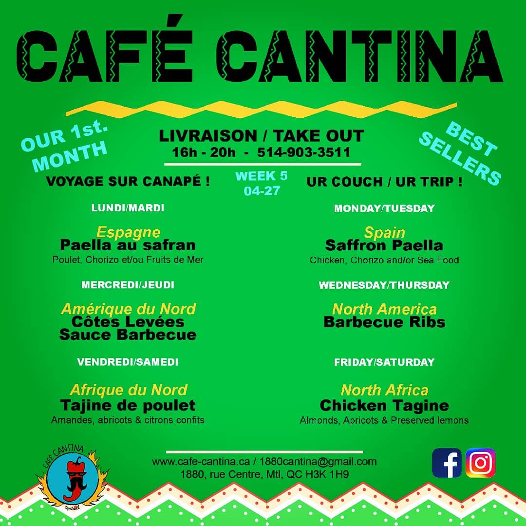 Café Cantina 1880 Centre St, Montreal