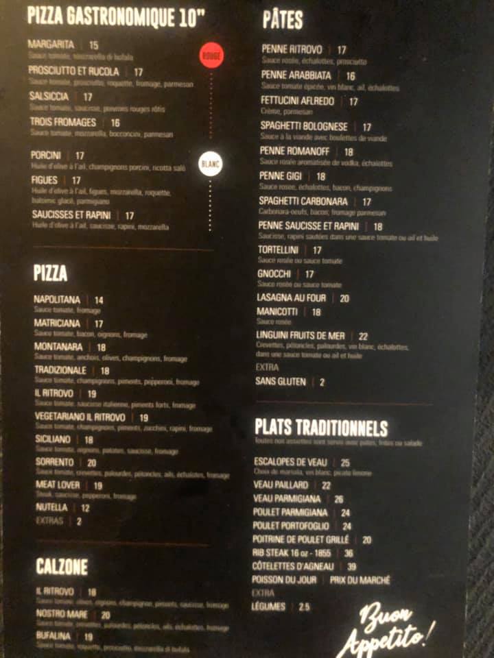 Trattoria Il Ritrovo 2895 Rue Fleury E, Montreal