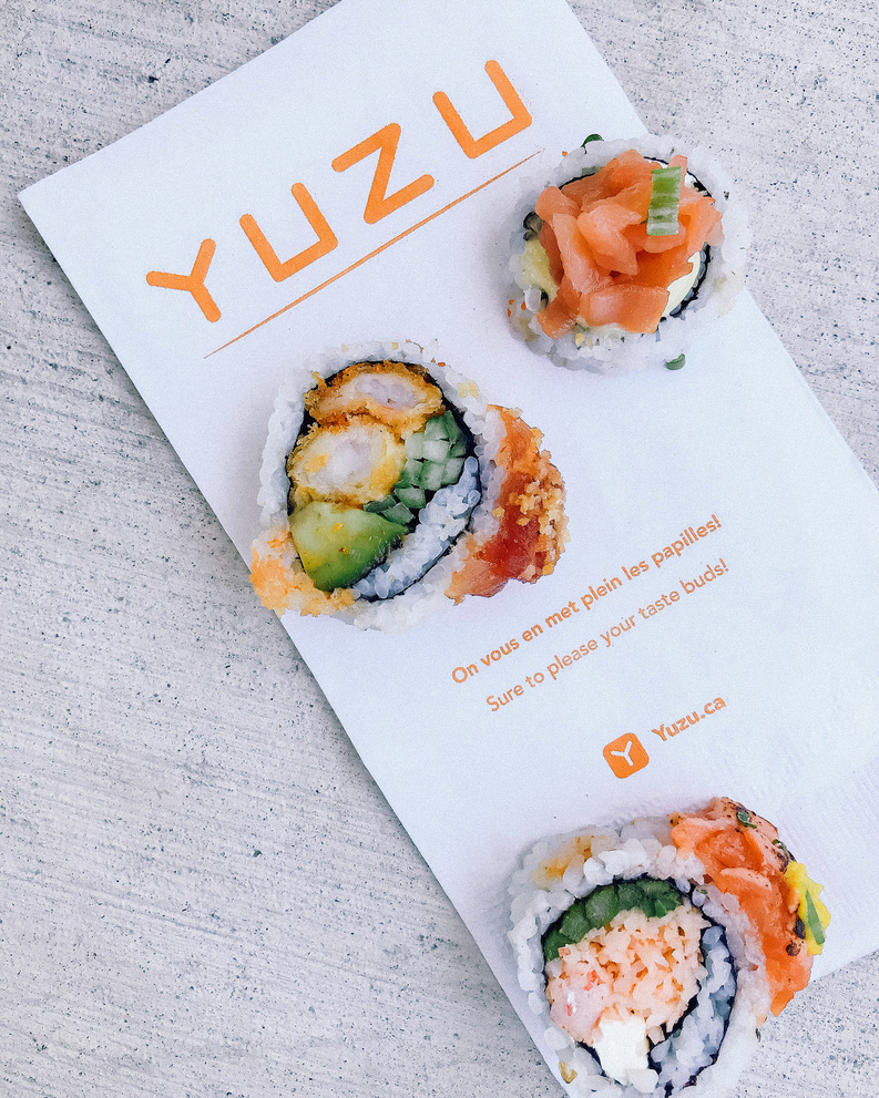 Yuzu sushi Menu