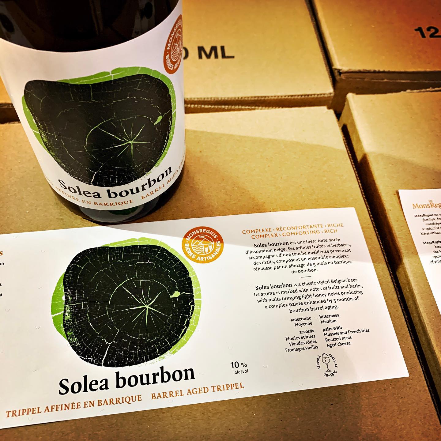 MonsRegius bière artisanales Menu