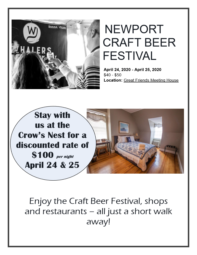 Crow's Nest Newport Menu