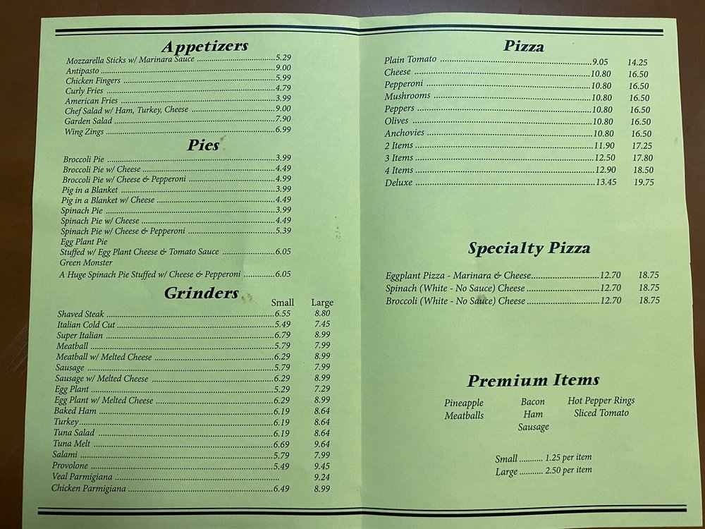 Tommy's Pizza 936 Chalkstone Ave, Providence