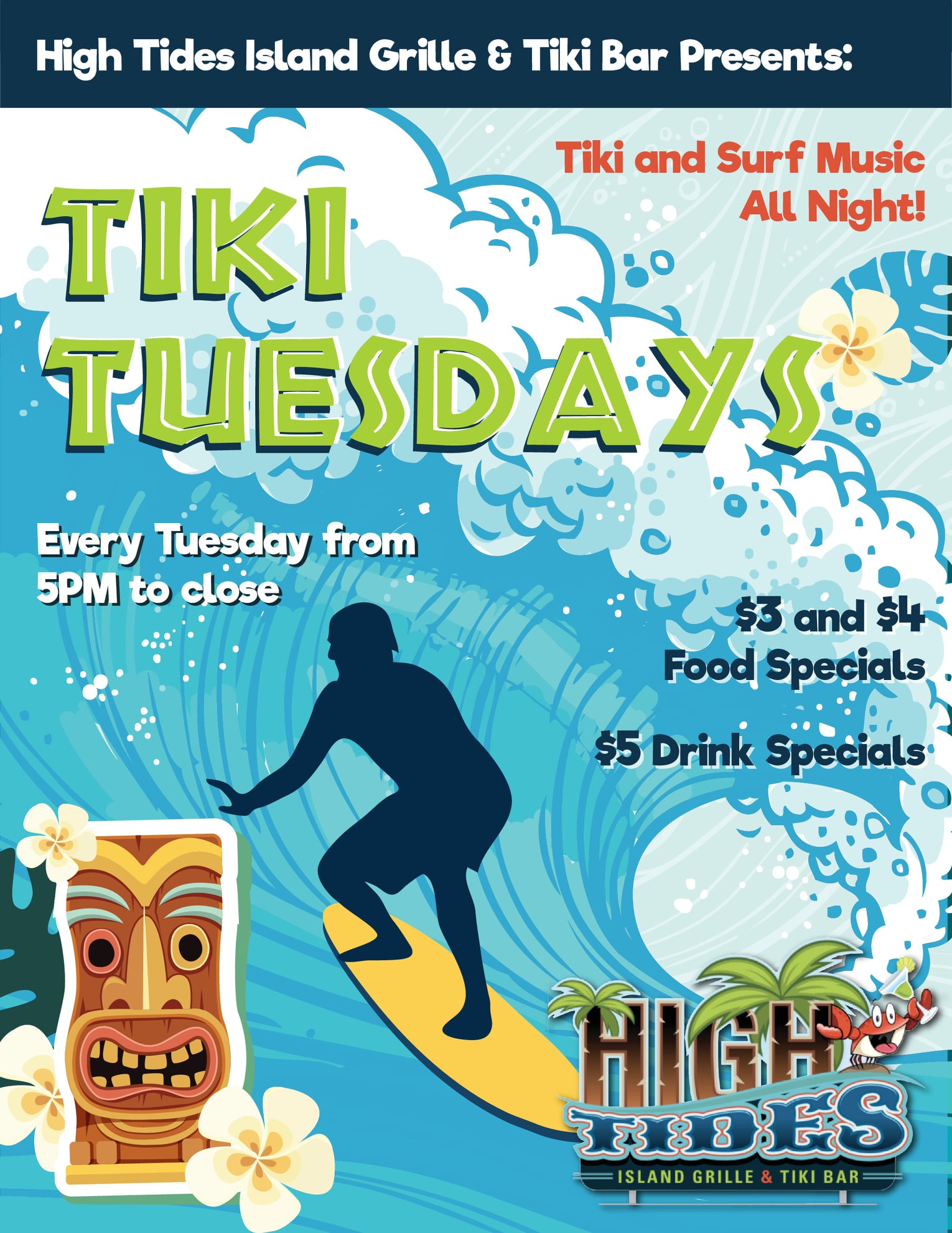 High Tides Island Grille & Tiki Bar 373 Richmond St, Providence