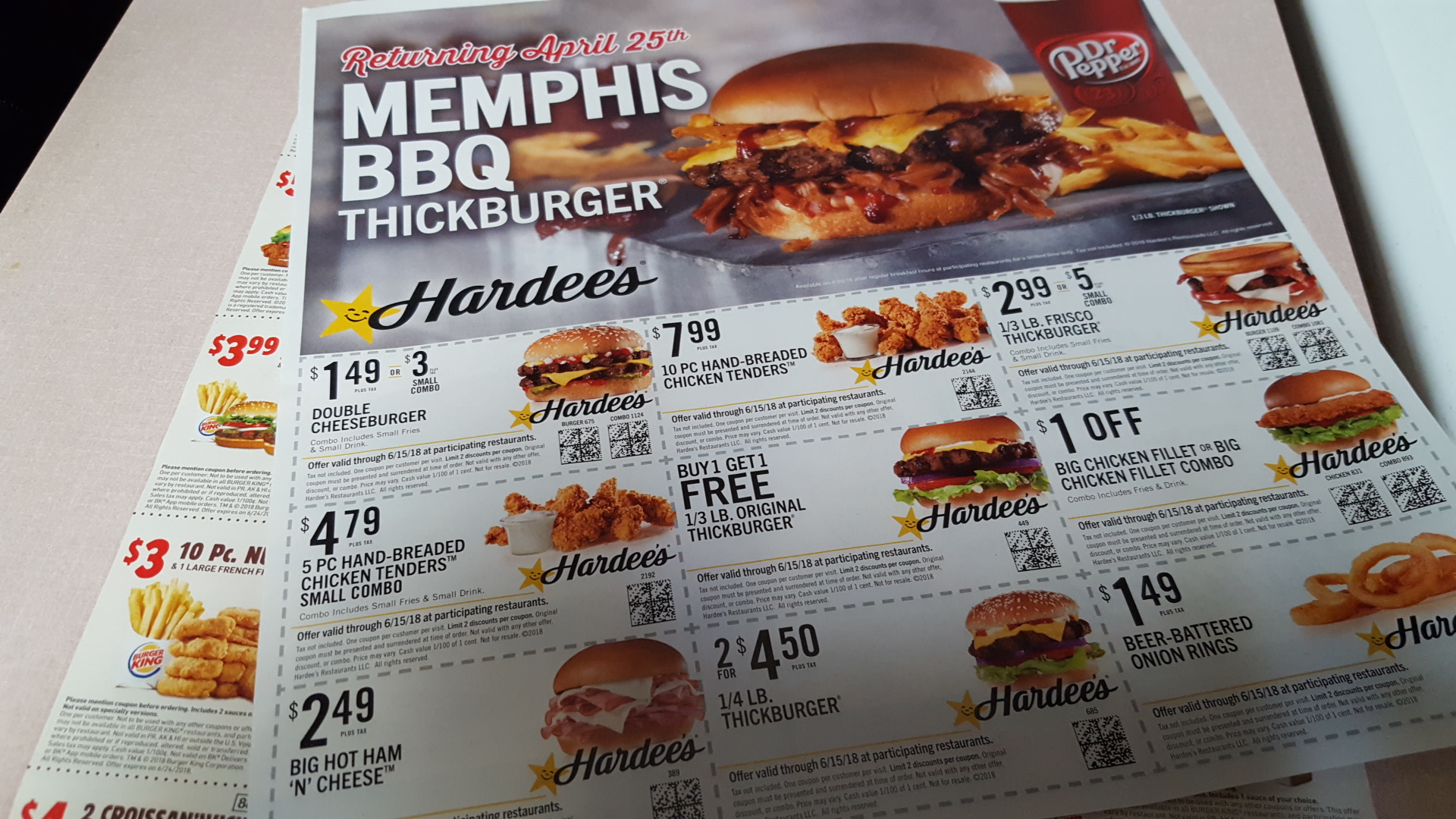 Hardee’s Menu