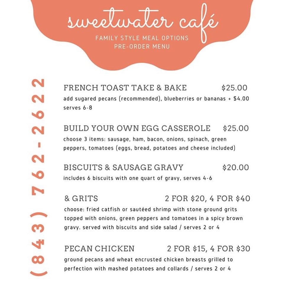 Sweetwater Cafe 801 Folly Rd, Charleston