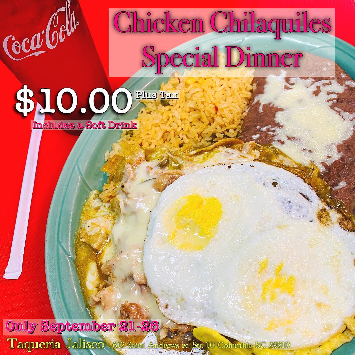 Taqueria Jalisco Restaurant 612 St Andrews Rd # 10, Columbia