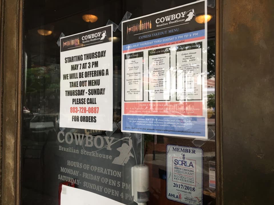 Cowboy Brazilian Steakhouse Kress Building, 1508 Main St, Columbia
