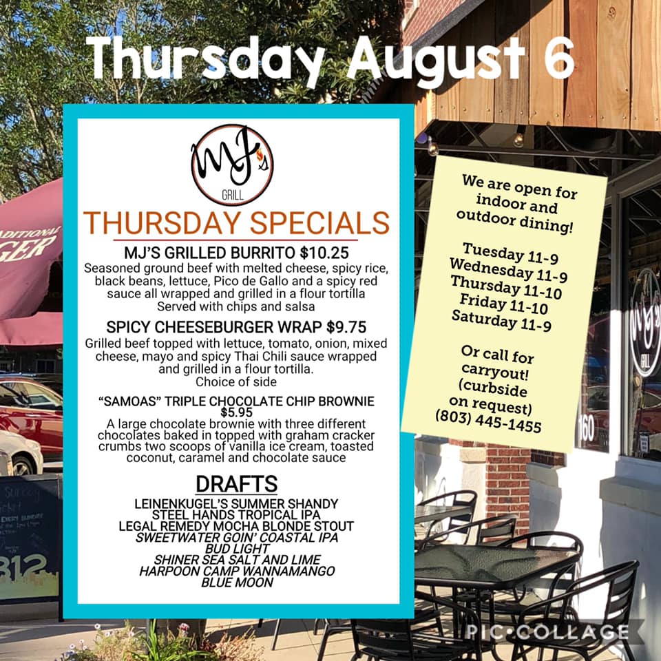 MJ's Grill 5 Lake Carolina Way Suite 160, Columbia