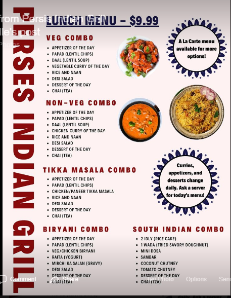 Persis Biryani Indian Grill 1451 Woodruff Rd R, Greenville