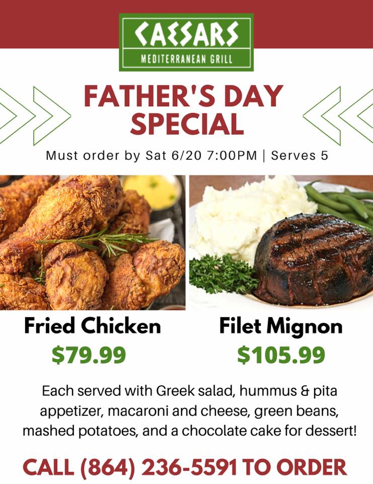 Caesars Mediterranean Grill 29662, 1099 E Butler Rd, Greenville