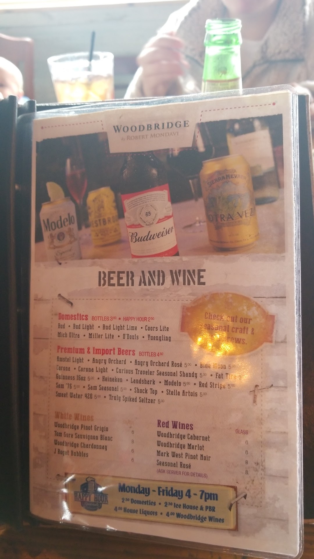 R.B.'s Seafood Restaurant Menu