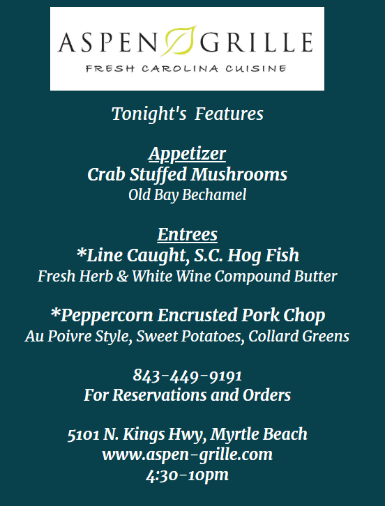 Aspen Grille 5101 N Kings Hwy, Myrtle Beach