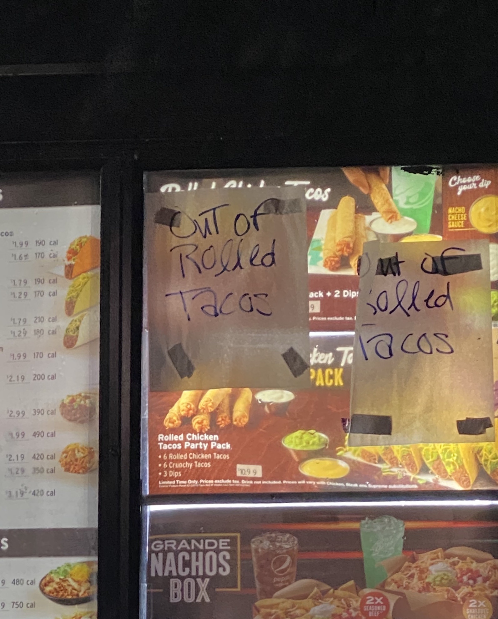 Taco Bell / KFC Menu