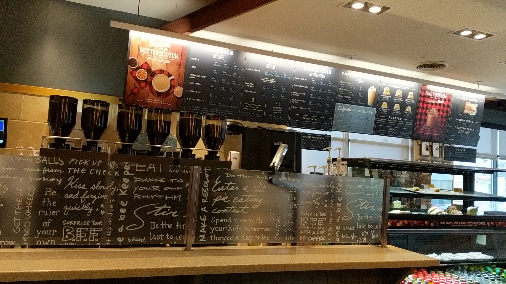 Caribou Coffee Menu