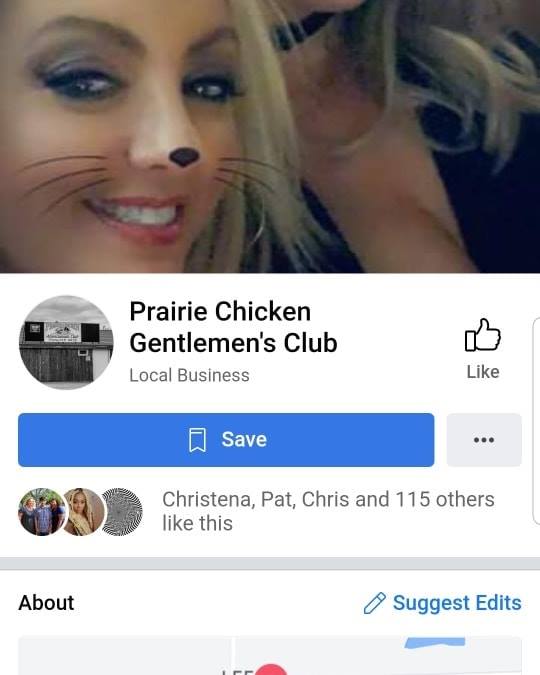 Prairie Chicken Bar & Resort Menu