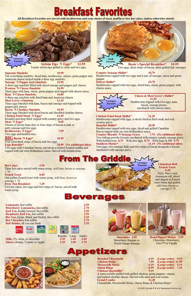 SF 41st Fryn' Pan Family Restaurant 4204 W 41st St, Sioux Falls