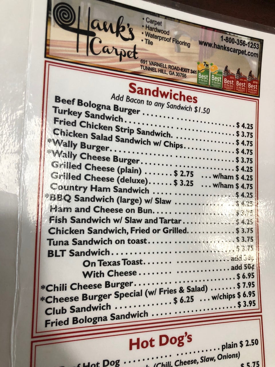 Wally's Restaurant 1600 McCallie Ave, Chattanooga