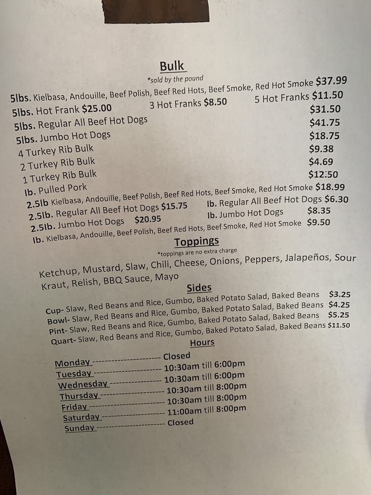 G's Detroit Sausages 611 E M L King Blvd, Chattanooga