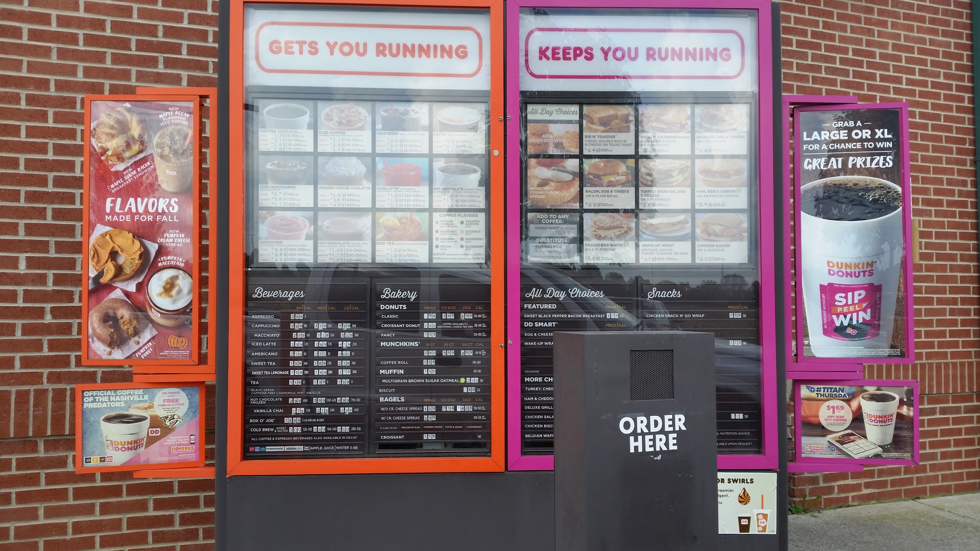 Dunkin' Menu