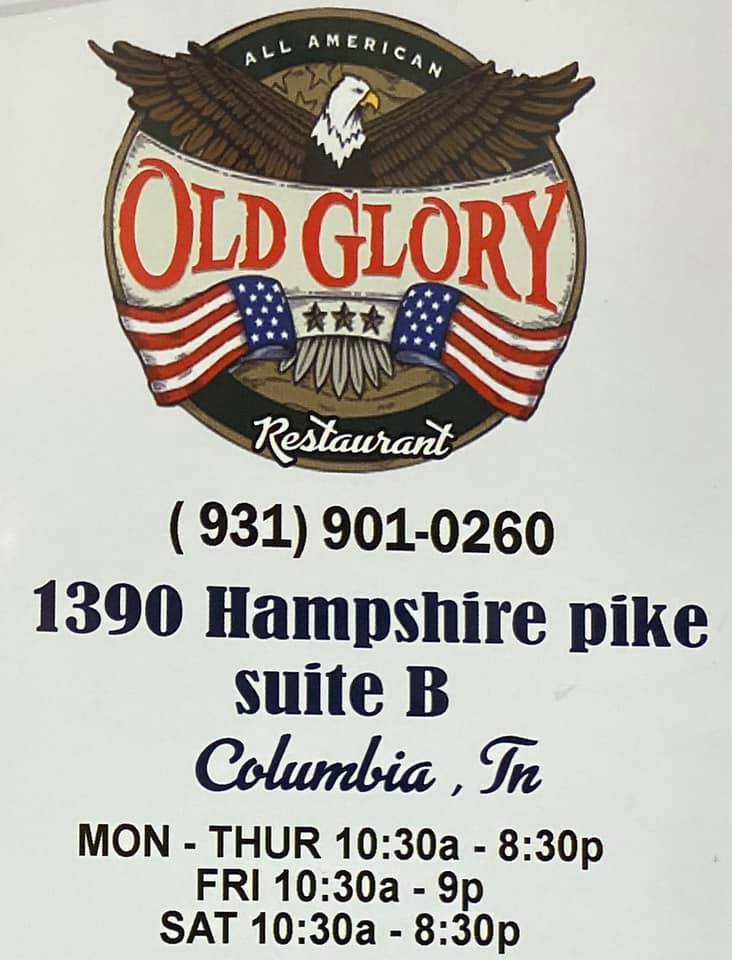 Old Glory Restaurant real home cooking 1390 Hampshire Pike suite b, Columbia