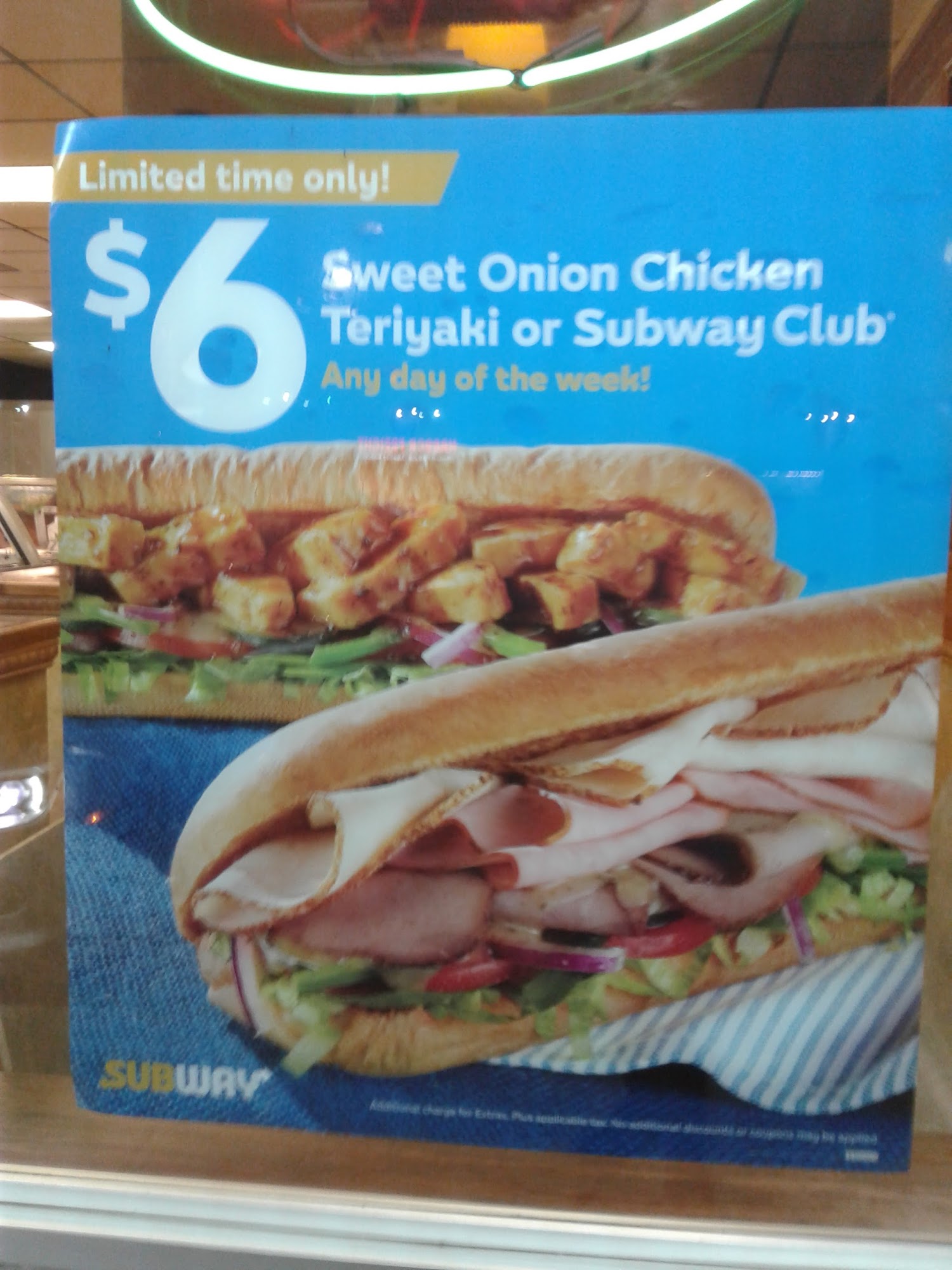 Subway Menu